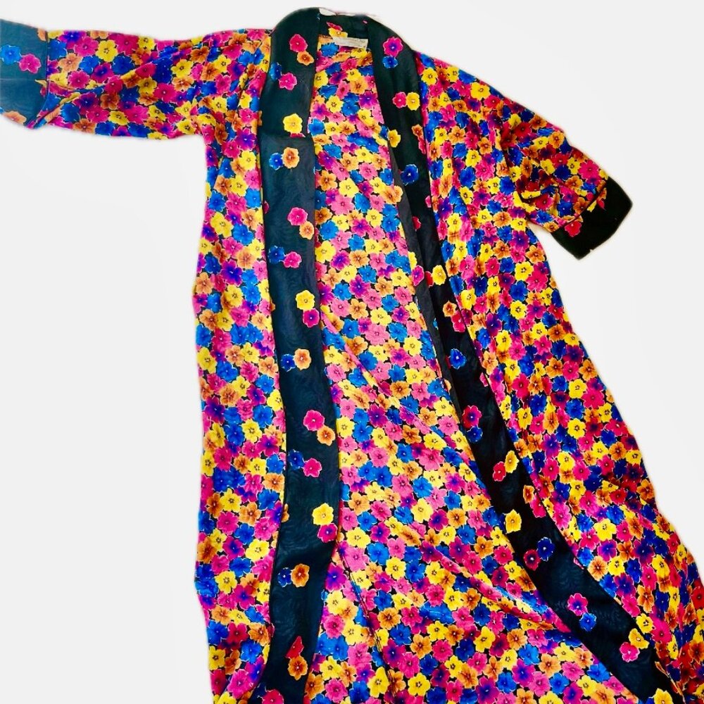 Vintage Christian Dior Lingerie Floral Robe RARE